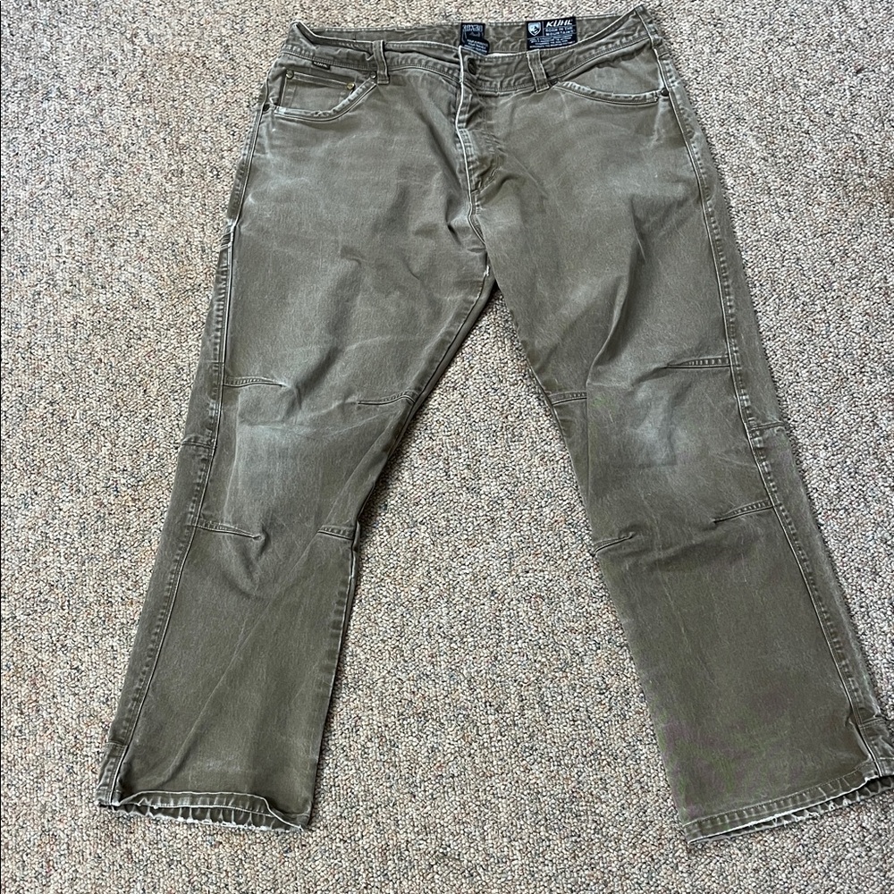 Kuhl Ryder Men's Straight Jeans - Olive Green 38 x 30